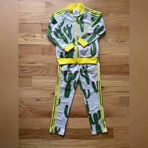 [Adidas x Mini Rodini] Cactus Pattern tracksuit